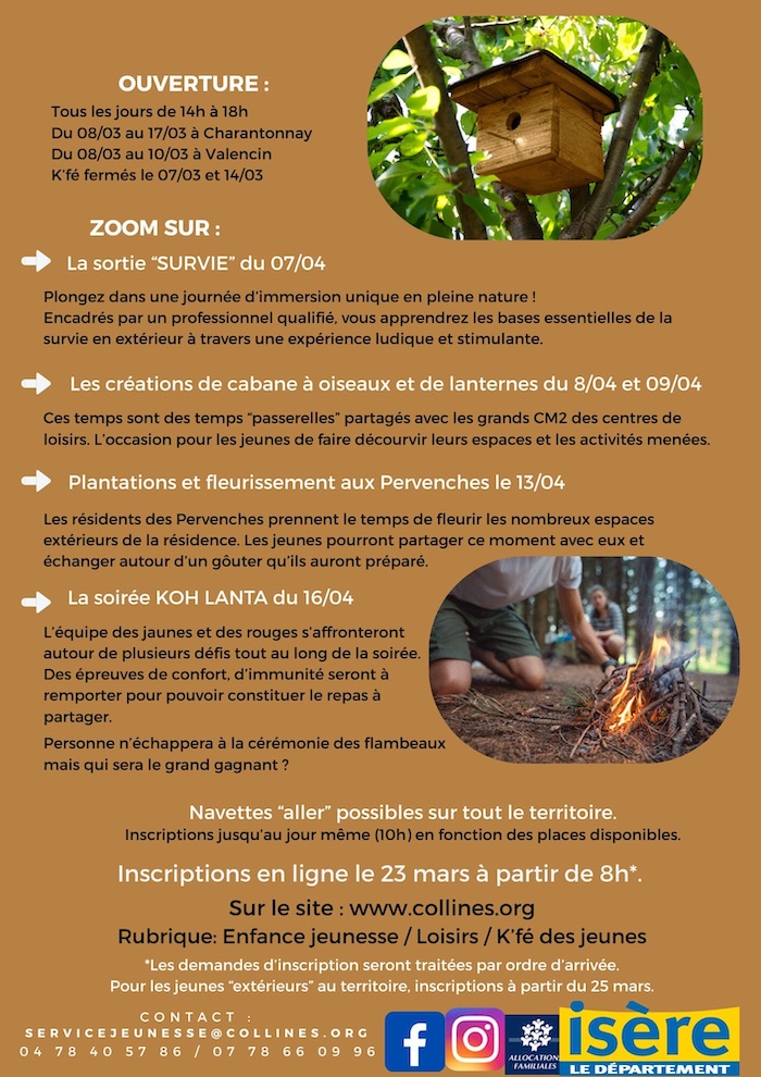 flyer jeunesse printemps 2026 verso