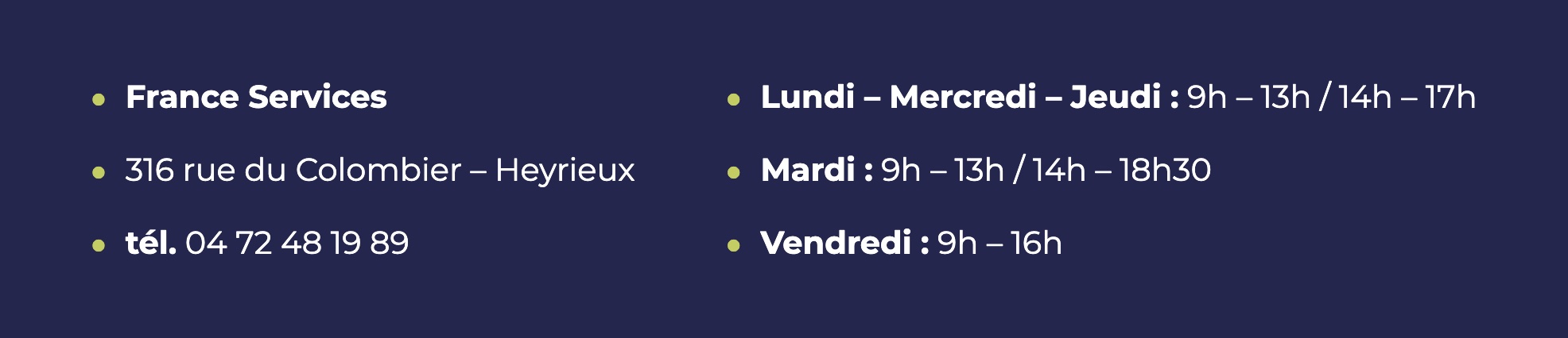 france services horaires heyrieux